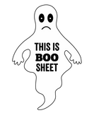 Discover Funny Halloween Pun Ghost This Is Boo Sheet Sleeveless