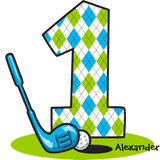 Discover Argyle Golf 1st Birthday Personalized