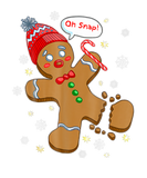 Discover Gingerbread Man Cookie Christmas Oh Snap Funny Cut