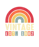 Discover 40Th Birthday Vintage1982 Retro Rainbow 40 Year Ol