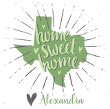 Discover Sage Green and Gray Home Sweet Home Texas