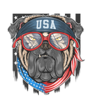 Discover Bulldog USA Flag Bandana American Patriot - Bully