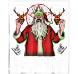 Discover Hail Santa Sleigher Heavy Metal Ugly Christmas Shi
