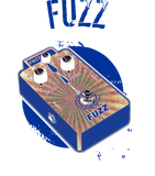 Discover Psychedelic Guitar Fuzz Pedal Blue