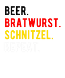 Discover Oktoberfest Funny Beer Bratwurst Schnitzel Repeat