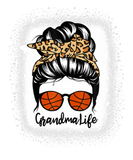 Discover Grandma Life Messy Bun Hair Funny Basketball Playe