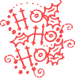 Discover Christmas Typography Holly Ho Ho Ho