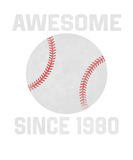 Discover Awesome Since 1980 42Nd Birthday 42 Year Old Baseb