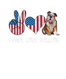 Discover Peace Love English Bulldog Dad Mom American Flag D