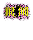 Discover Womens Power MAMA Pink Leopard Lightning Bolt Boho
