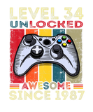 Discover Retro 33Rd Bday Gamer Level 33 Unlocked Awesome Si