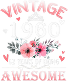 Discover 62 Year Old Made In Vintage 1960 62nd Birthday Gif