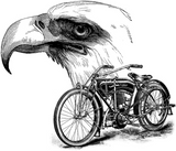 Discover Vintage Bike and Eagle