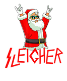 Discover Sleigher Funny Christmas Heavy Metal Music Gifts M