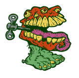 Discover Monster  zombie dentures cartoon