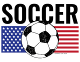 Discover USA Stars & Stripes Soccer Ball Unisex  Baby Bodysuit