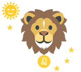 Discover Leo smiling lion  - zodiac star sign