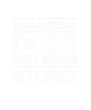 Discover Verbal Does Not Mean Stupid