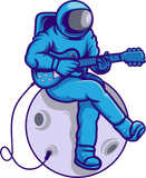 Discover Astronaut Playing Guitar On The Moon