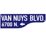 Discover Van Nuys Boulevard, Los Angeles, CA Street Sign