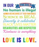 Discover In Our USA Love Is Love Science Is Real No Human I