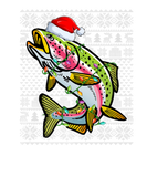 Discover Trout Fish Lover Santa Hat Ugly Rainbow Trout Chri