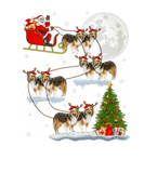 Discover Funny Xmas Lighting Tree Santa Riding Sheltie Chri