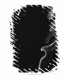 Discover White Smoke Against A Black Background