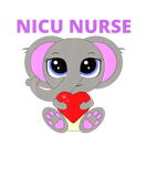 Discover Baby Elephant NICU Nurse With Red Heart