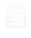 Discover Thanksgiving Christmas Funny Gamer Nutrition Facts