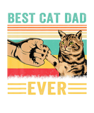 Discover Vintage Retro Cat Lover Father Day Best Cat Dad Ev