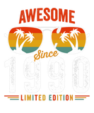 Discover Awesome Since 1990 Birthday Retro Vintage 32 33 Ye