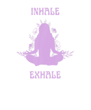 Discover Inhale Meditation Exhale Lavender Purple Cute Yoga