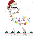 Discover Christmas Llama Santa Hat Ugly Xmas Tree Alpaca Sh