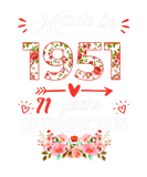 Discover Made In 1951 Floral 71 Years Old 71St Birthday Gif