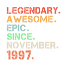 Discover Legendary Awesome Epic Since November 1997 Retro B