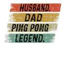 Discover Mens Huband Dad Ping Pong Legend Father's Day