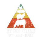 Discover Vintage My Food Pyramid Eat Meat Repeat BBQ Lover