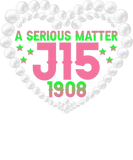 Discover AKA Women J15 Founder's Day 1908 Pearl Heart T-Shi