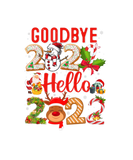 Discover Good Bye 2021 Hello 2022 Santa Claus Reindeer Orna