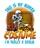 Discover Hockey Halloween This Is My Human Costume I Am Rea
