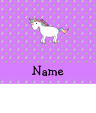 Discover Personalized name unicorn pastel purple diamonds