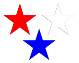 Discover Red white blue stars
