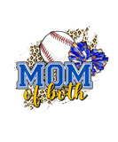 Discover Mom Of Both Baseball Mom Cheer Mom Leopard Print W