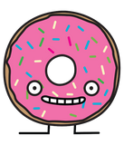 Discover Crazy Donut with Sprinkles pink icing sweet desser