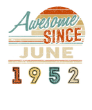 Discover Vintage Awesome Since June 1952 70 Year Old Birthd