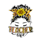 Discover Teacher Life Sunflower Messy Mama Mom Bun For Moth