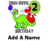 Discover Personalized Dinosaur 2nd Birthday T