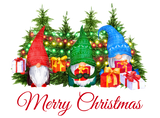 Discover Watercolor Gnomes Red Merry Christmas W Sports
