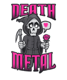 Discover Funny Cute Grim Reaper Love Death Metal Halloween